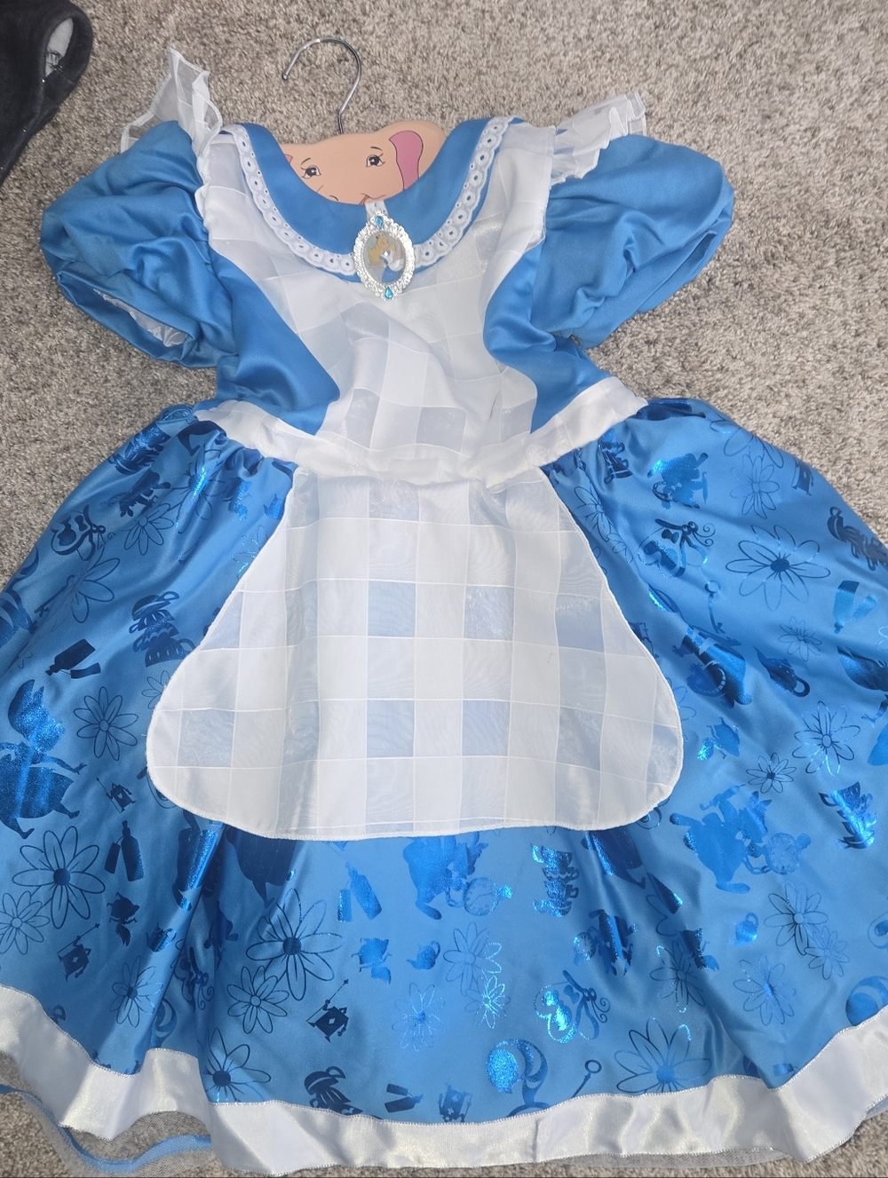 Disney Alice In Wonderland Dress with Sparkle Accents Size 7/8